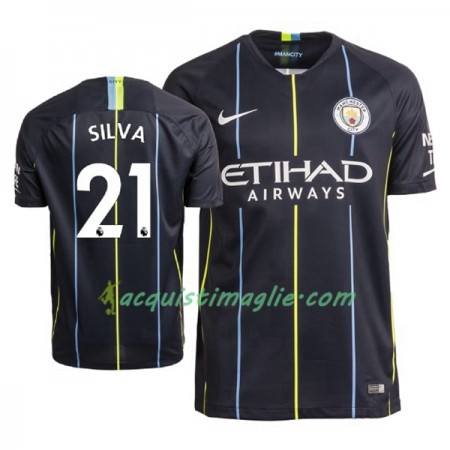 Divisa di Calcio Manchester City David Silva 21 Trasferta 2018/2019
